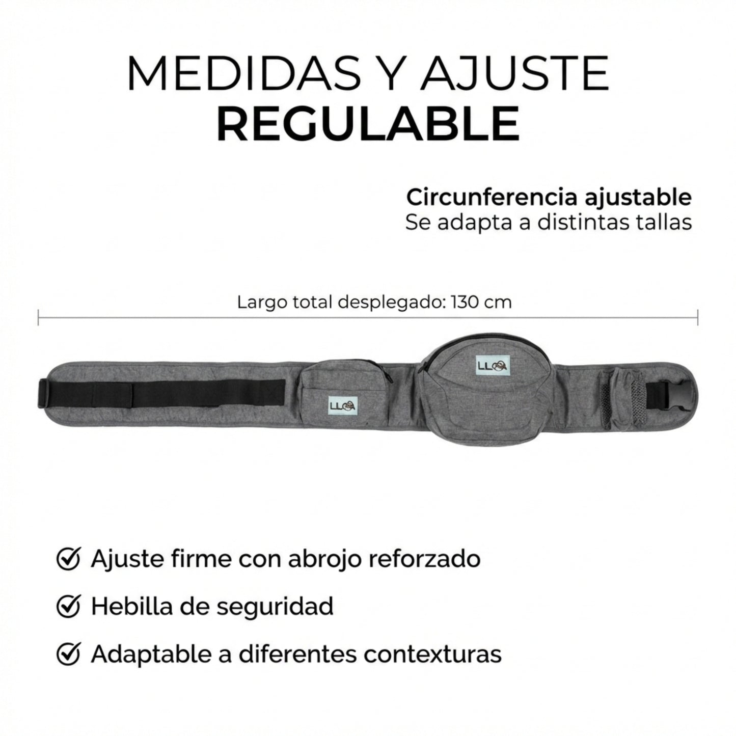 Riñonera Portabebé Liloa con Asiento Ergonómico