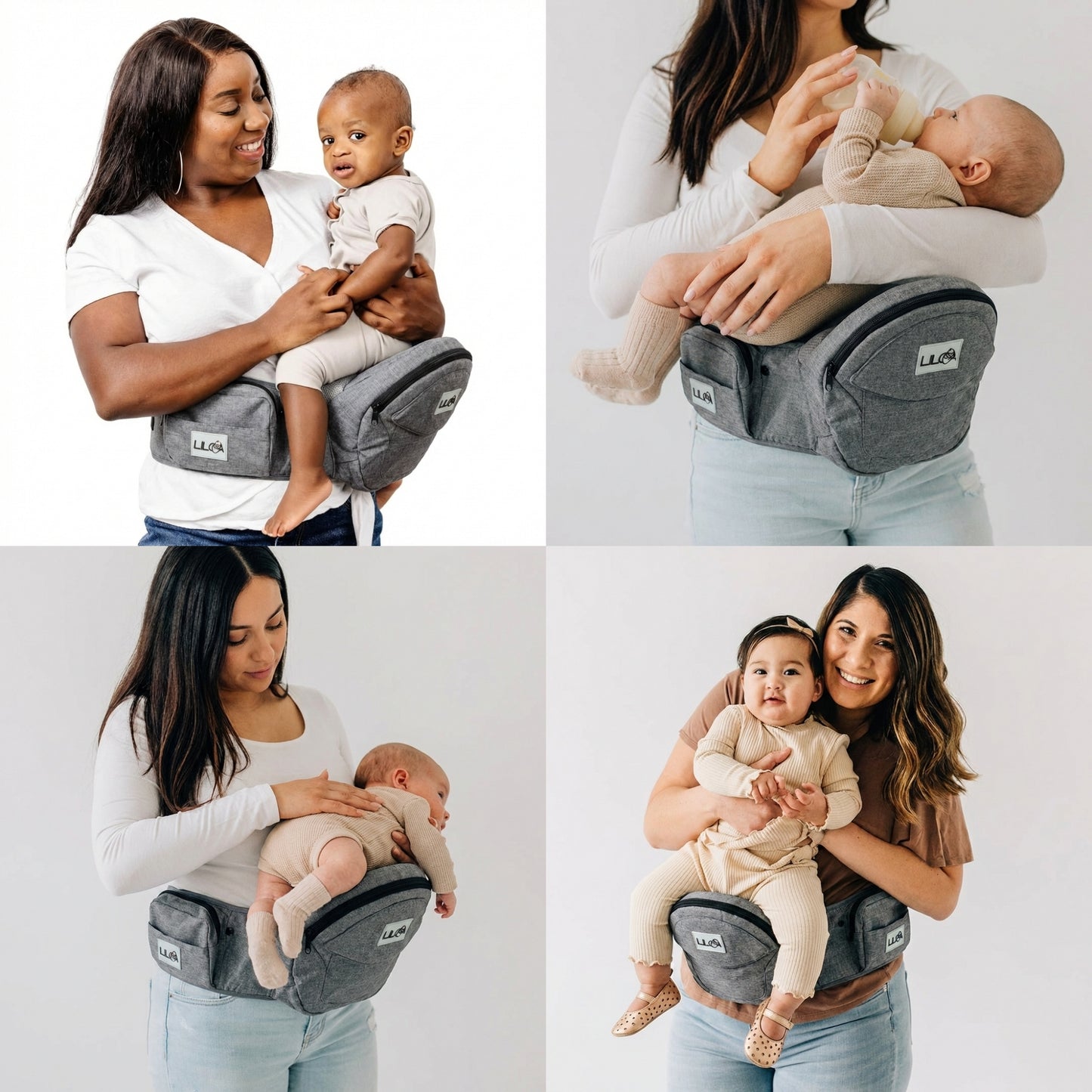 Riñonera Portabebé Liloa con Asiento Ergonómico